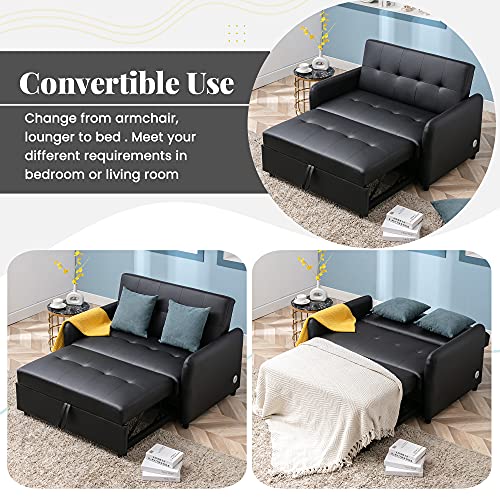 Merax 51.5" Modern Convertible Sleeper Sofa Bed