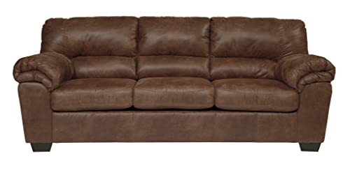 Brown Faux Leather Full Sofa Sleeper by Ashley