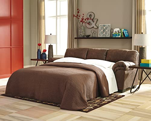Brown Faux Leather Full Sofa Sleeper by Ashley