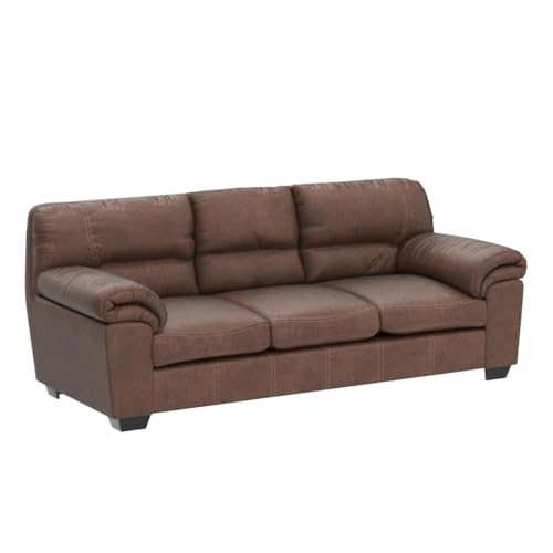 Brown Faux Leather Full Sofa Sleeper by Ashley