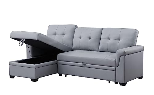 Reversible L-Shaped Sofa with Storage Chaise