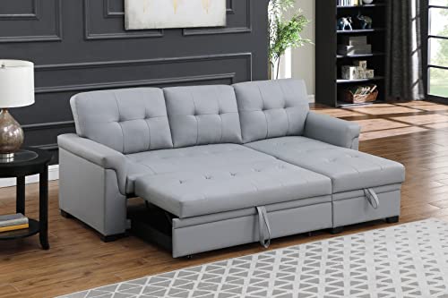 Reversible L-Shaped Sofa with Storage Chaise