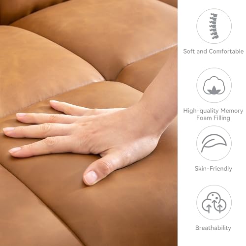 Sofas And Couches - Convertible Faux Leather Futon