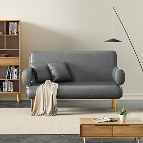 CIZIG Grey Convertible Futon Sofa Bed