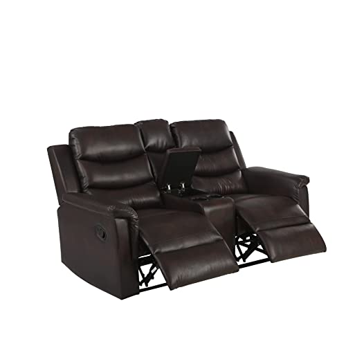 Brown Reclining Loveseat and 3-Seater Couch Set