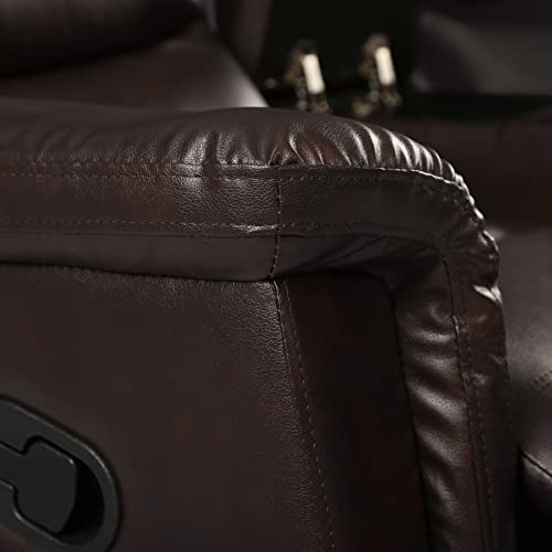 Brown Reclining Loveseat and 3-Seater Couch Set