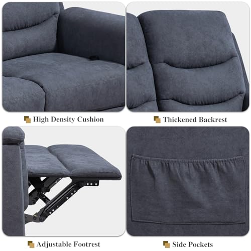 RIHEREFY Adjustable Recliner Loveseat for Living Room