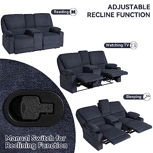 LOUVIXA 2-Seater Recliner Loveseat for RVs