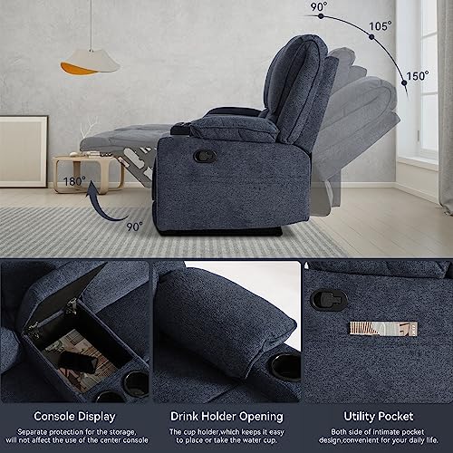 LOUVIXA 2-Seater Recliner Loveseat for RVs