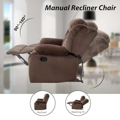 Classic Reclining Sofa Set with Loveseat and Sofa