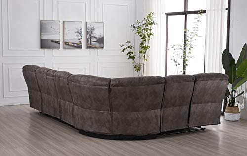Betsy Furniture 8019 Grey Microfiber Sofa Bed