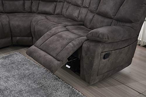 Betsy Furniture 8019 Grey Microfiber Sofa Bed