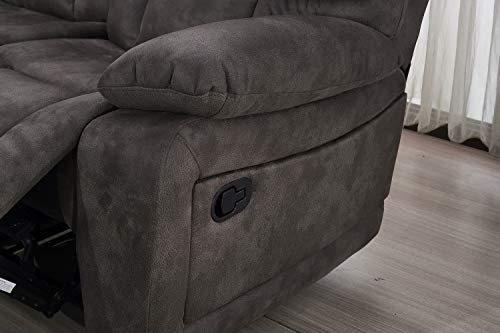 Betsy Furniture 8019 Grey Microfiber Sofa Bed