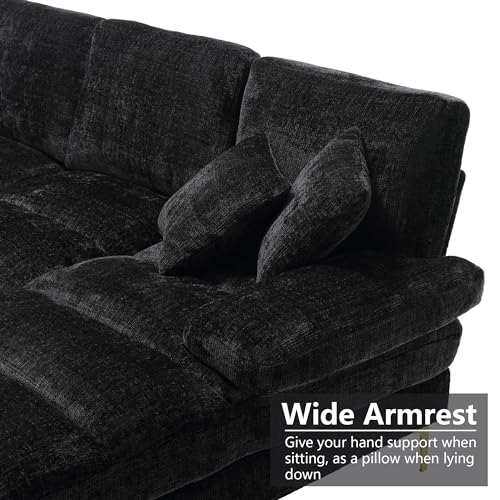 Modern Convertible Sectional Sofa for Living Spaces