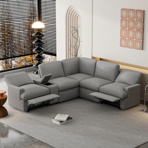 Bellemave Modern L-Shaped Power Recliner Sofa