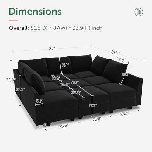 Velvet Sectional Sleeper Sofa with Storage