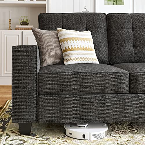 HONBAY L-Shaped Sofa with Storage Ottoman