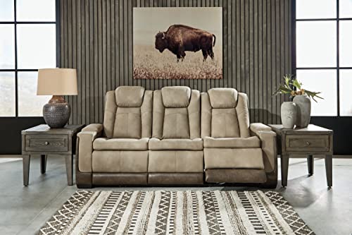 Ashley Next-Gen DuraPella Power Reclining Sofa - Sand
