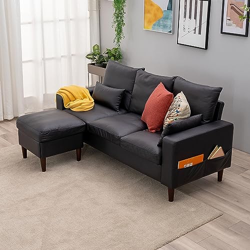 Panana L-Shaped Convertible Sofa with Ottoman