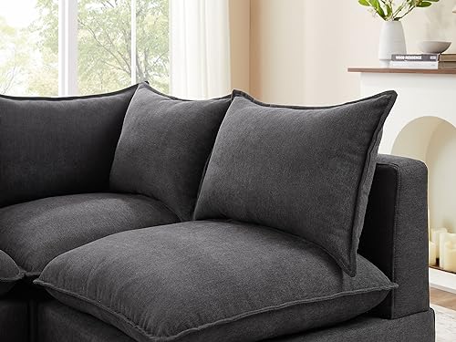 VANOMi U-Shaped Modular Sectional Sofa with Ottomans