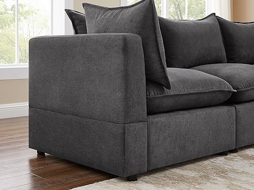 VANOMi U-Shaped Modular Sectional Sofa with Ottomans
