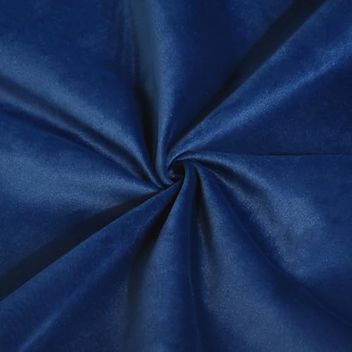 Modular Velvet Sectional Sofa with Ottoman, Blue