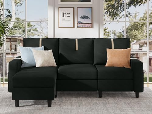 Tornama 80" L-Shaped Sectional Sofa with Ottoman