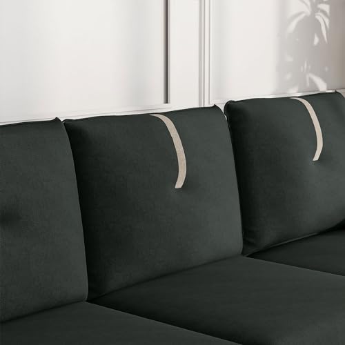 Tornama 80" L-Shaped Sectional Sofa with Ottoman