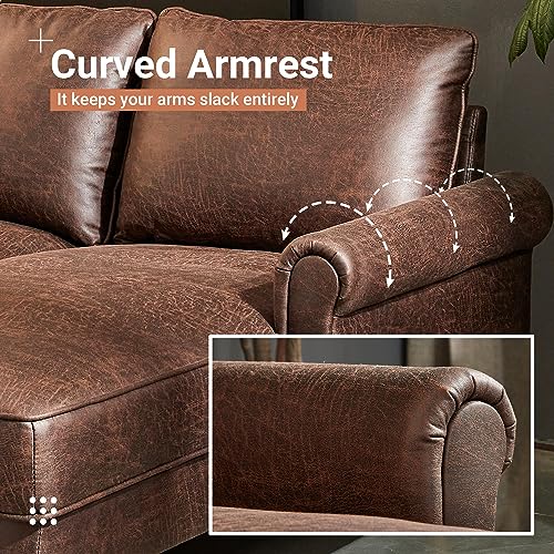Cozy 81.5" L-Shaped Sectional Sofa with Chaise