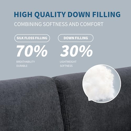 L-Shaped Convertible Sofa with Reversible Chaise & Ottoman