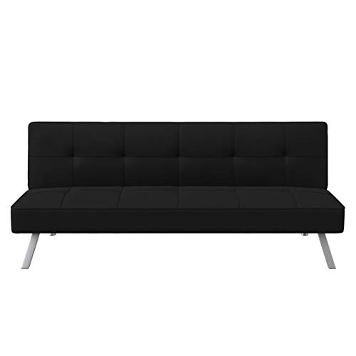 Serta Convertible Futon Sofa with Chrome Legs