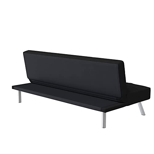 Serta Convertible Futon Sofa with Chrome Legs
