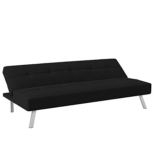 Serta Convertible Futon Sofa with Chrome Legs