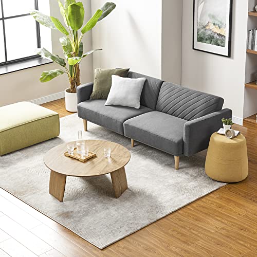 Mopio Chloe Convertible Sofa Bed in Dark Gray
