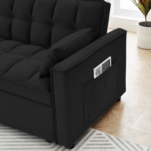 Calabash 55" Convertible Sleeper Sofa with Pillows
