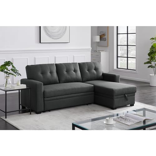 Contemporary Reversible Sleeper Sofa with Storage Chaise