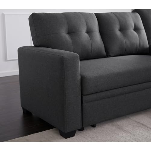 Contemporary Reversible Sleeper Sofa with Storage Chaise