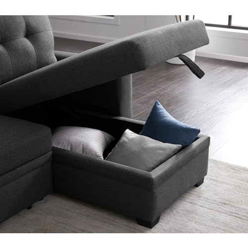 Contemporary Reversible Sleeper Sofa with Storage Chaise