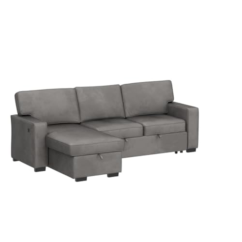 EBELLO 3-in-1 Convertible Sleeper Sofa with Storage