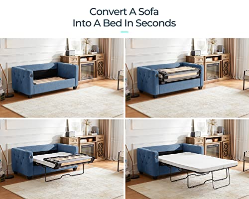LINSY HOME Convertible Sofa Bed with Memory Foam