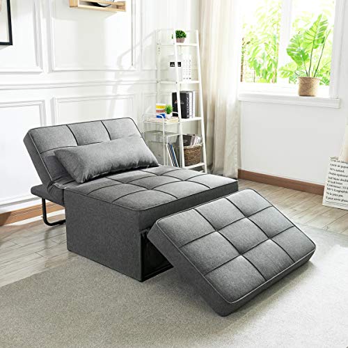 Vonanda 4-in-1 Convertible Sofa Bed - Dark Gray