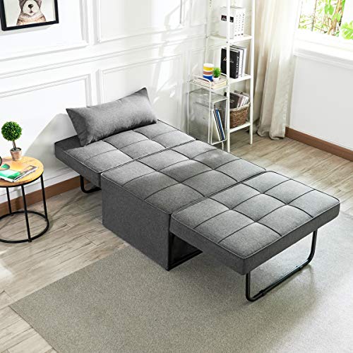 Vonanda 4-in-1 Convertible Sofa Bed - Dark Gray