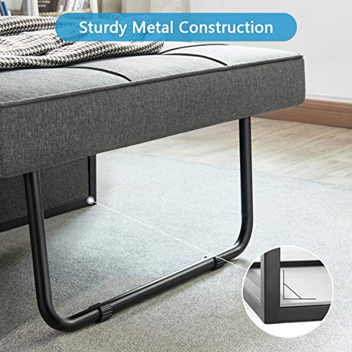 Vonanda 4-in-1 Convertible Sofa Bed - Dark Gray