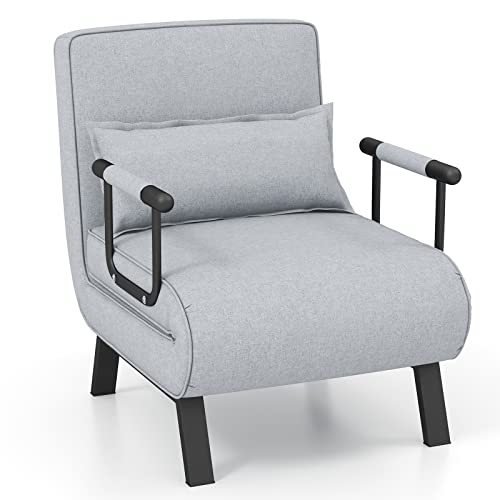 Giantex 4-in-1 Convertible Sofa Bed - Gray