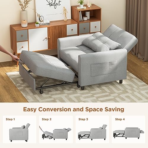 Noelse 3-in-1 Convertible Sofa Bed and Chair
