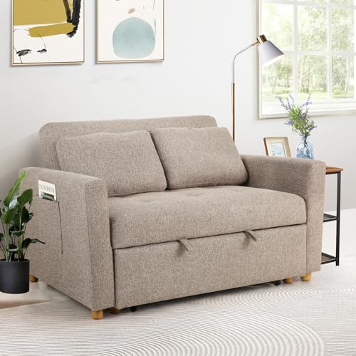 Comfortable 3-in-1 Convertible Sofa Bed for Small Spaces