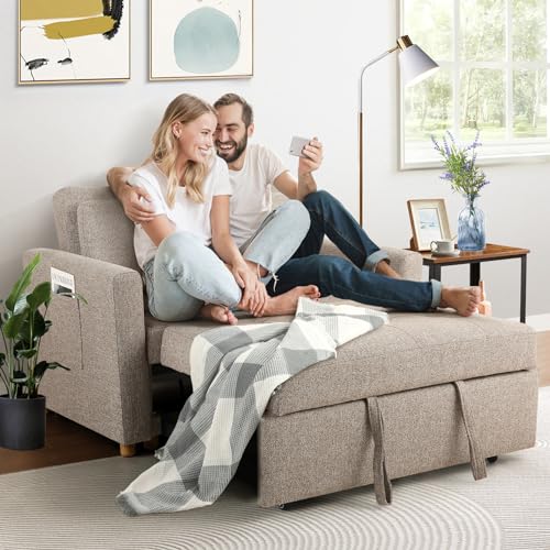 Comfortable 3-in-1 Convertible Sofa Bed for Small Spaces