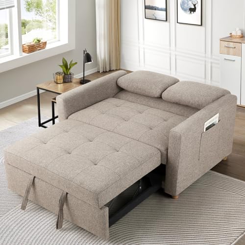 Comfortable 3-in-1 Convertible Sofa Bed for Small Spaces