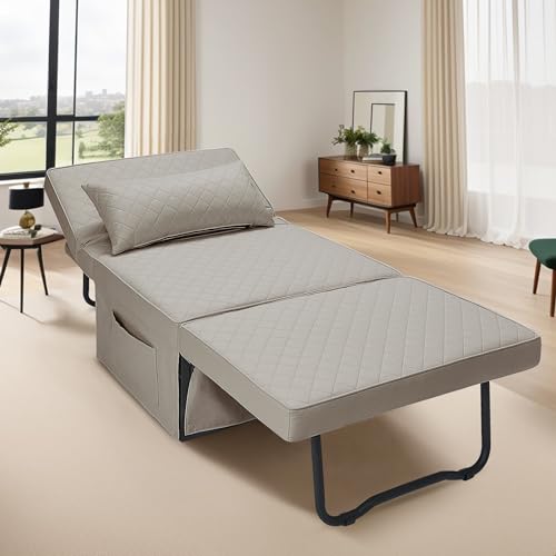 4-in-1 Convertible Sofa Bed and Ottoman