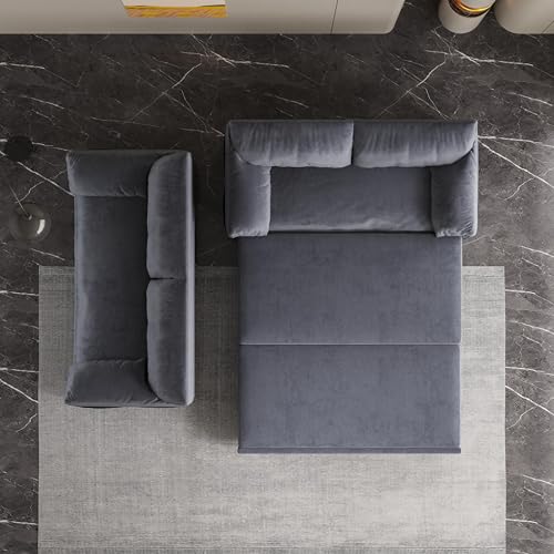 Queen Pull-Out Sofa Couch Bed with Storage